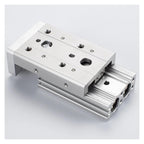 MXS16, MXS20, MXS25 MXS Workbench Double Rod Guide Rail Pneumatic Cylinder Stroke 10-150(Stroke 30mm,MXS16)