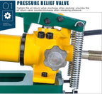 Two-Stage Hydraulic Hand Pump, Portable Manual Lift Pump with Foot Pedal
