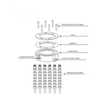 Spindle Cooling Ring Engraving Machine Water Spray Ring Cooling Nozzle Machining Center General Water Cooling Pipe(65)