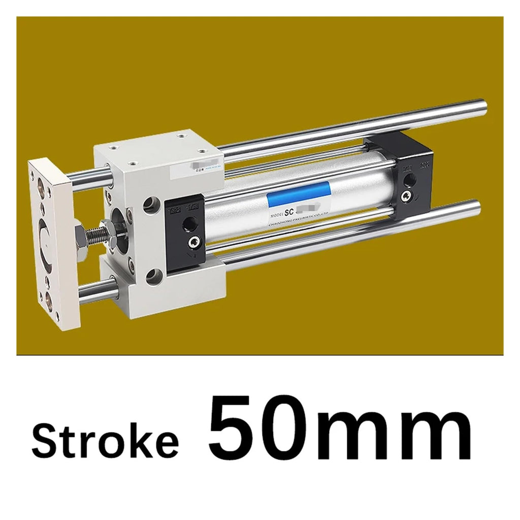 Standard Cylinder Linear Guide SC SU DNC Piston SC32 SC40 Guide Support Bracket Installation Accessories (Color : Stroke 50mm, Size : SC32)