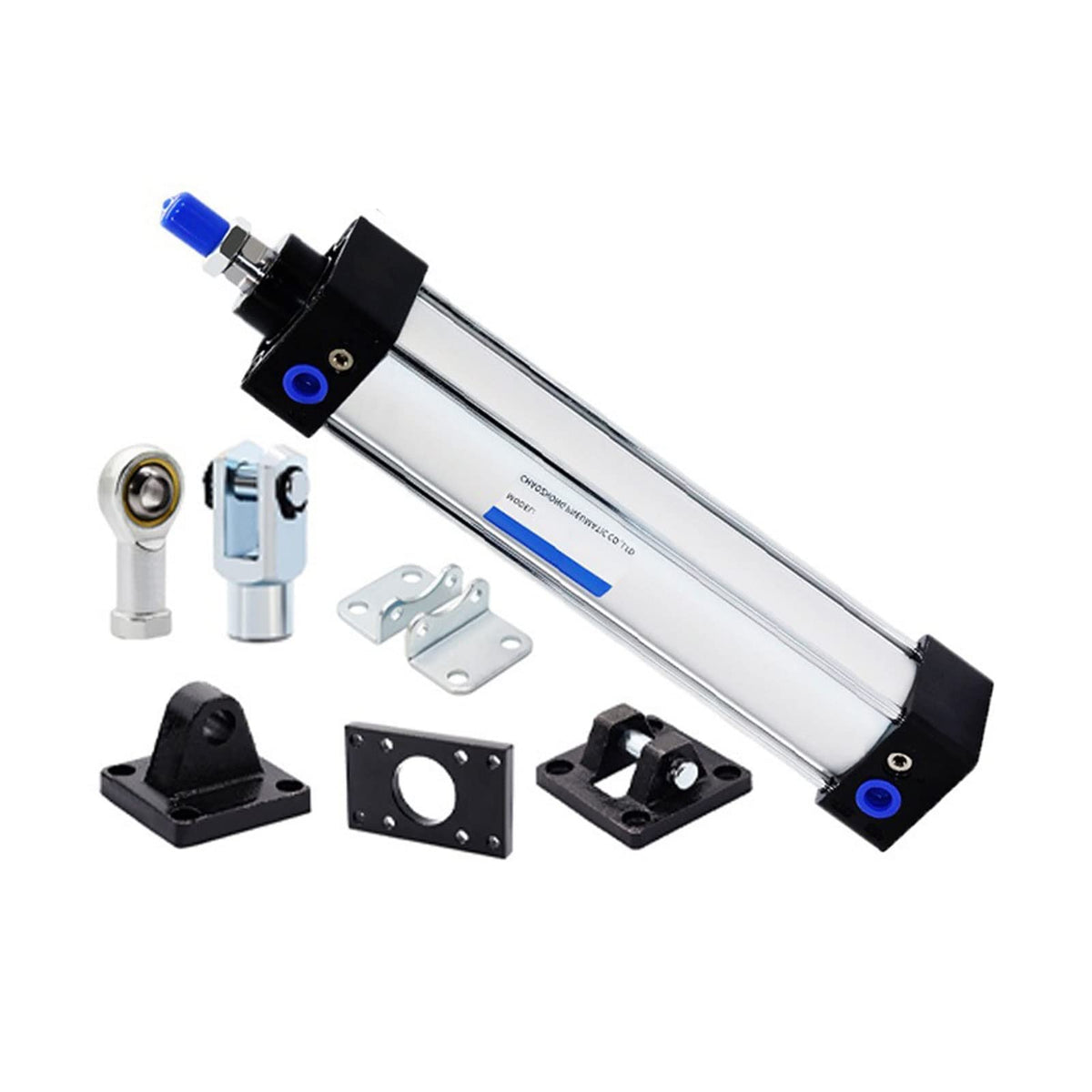 -Air Cylinder 1PCS SC100 Standard Air Cylinders Bore 100mm Stroke 25-1000mm Double Acting with Magnetic Aluminium Alloy Pneumatic Cylinders(SC100X250,with Fisheye)