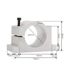 Water-Cooled Spindle kit 1.5kw ER11 Diameter 65mm 4 Bearings & 1.5kw HY Inverter/VFD & 65mm Stand & 75w Water Pump(110v)
