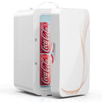 Mini Fridge for Bedroom Skincare Fridge Small Refrigerator 6L/8 Cans Compact Refrigerator 110V AC/12V DC Portable Cooler and Warmer for Skin Care Cosmetic Beverages Drinks, Office Dorm and Car