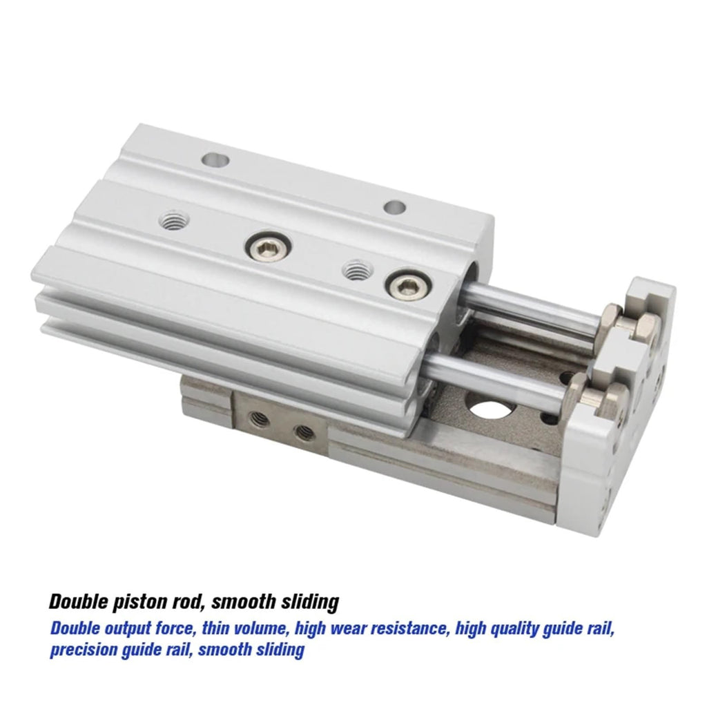 MXQ20 Series air Slide Table Dual Rod Rail Pneumatic Cylinder bore 20mm Stroke 10-150mm MXQ20-125 MXQ20-50A/AS/AT/B/BS(MXQ20-10,-AS)