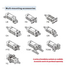 DNC-32-40-PPV-A DNC-50-125-PPV-A Cylinder Pneumatic Components bore 32 40 50mm 25-320mm Stroke DNC-40-80-PPV-A(125-PPV-A)