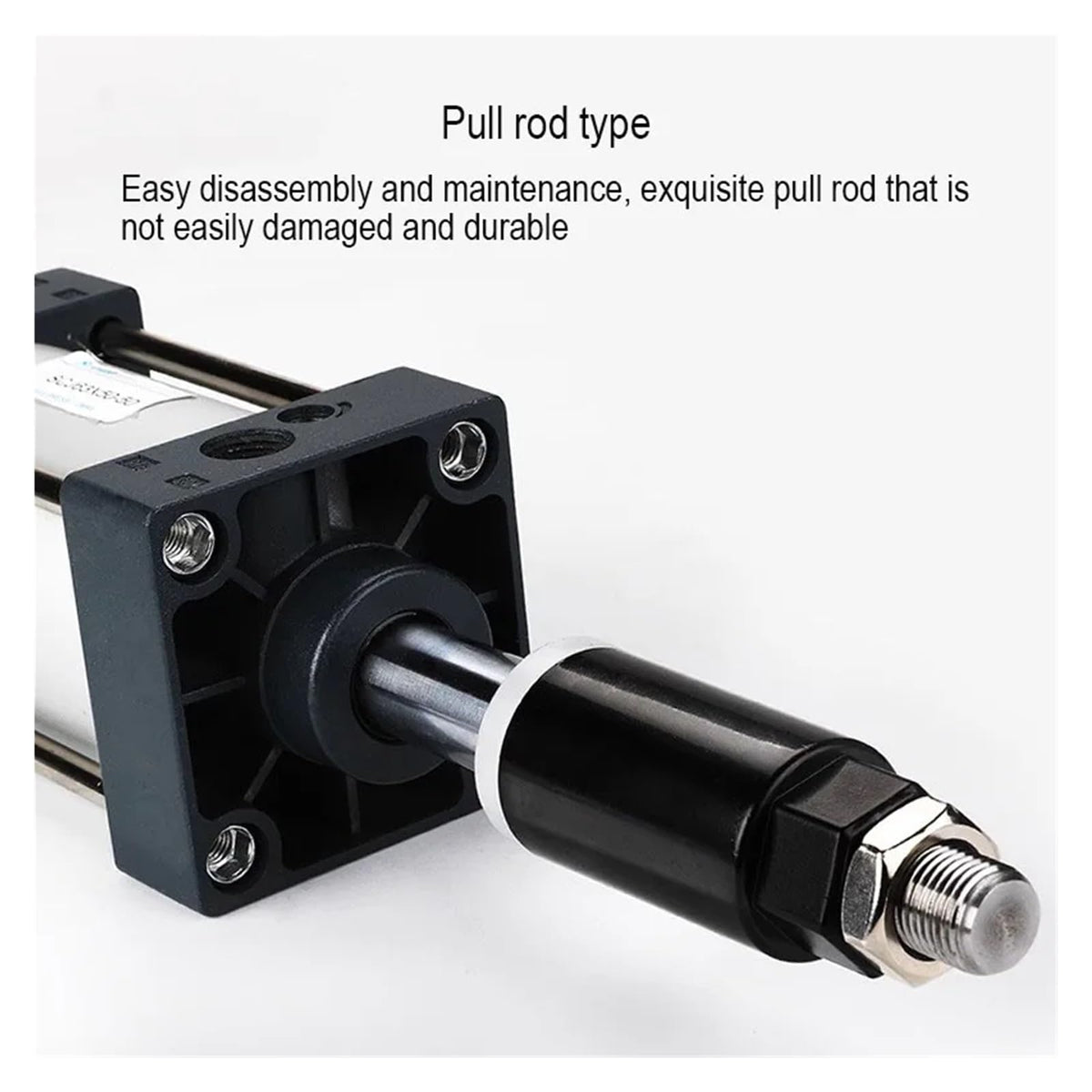 SCJ Adjustable Stroke Standard Pneumatic Cylinder 32/40/50/63/80/100/125mm Bore Big Thrust Piston 25/50/75/100/200/500mm Stroke(Stroke 25-25,Bore 80mm)
