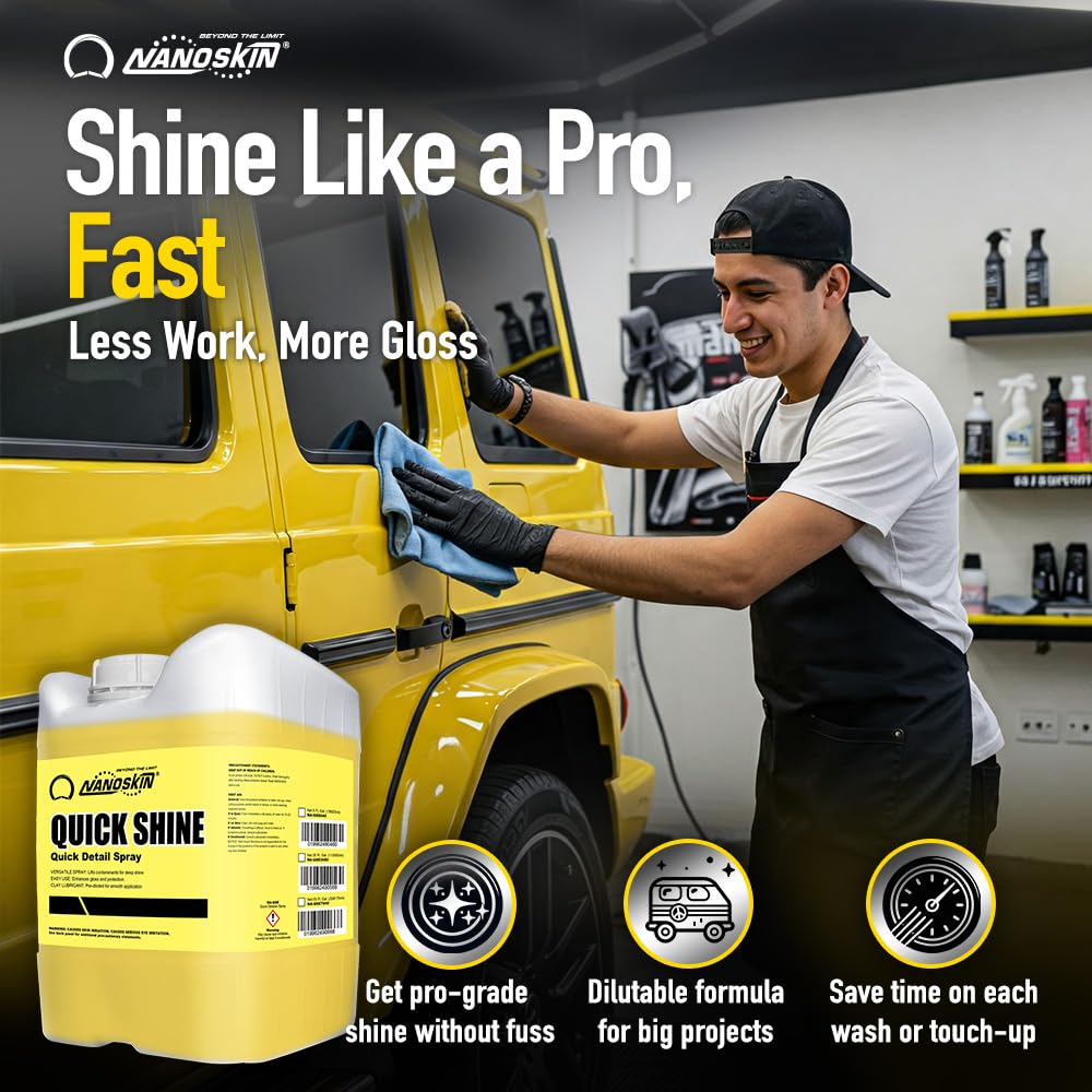 Nanoskin QUICK SHINE Detail Spray for Gloss, 55 Gallon