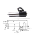 1.8kW 220V ATC Water Cooled Spindle Motor Automatic Tool Change 10000-60000rpm 3.175mm, 4mm, 6mm(4mm)