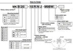 MKA/MKB32-10-20-30-40-50 Swings Back 90 Degrees Angle Cylinder Clamping 32 40 to 50 63 Down MKB32-20 MKB(50mm Stroke R)