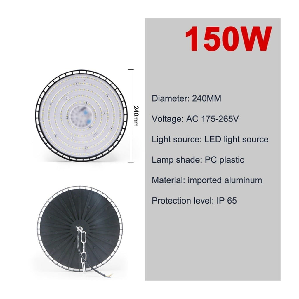 200W LED High Bay Light Industrial Lamp Garage Warehouse White Light