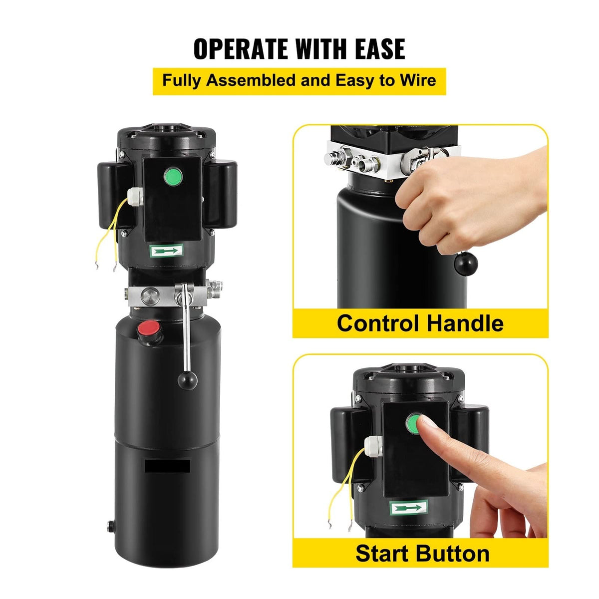 Car Lift Hydraulic Pump with 10L Tank Single Phase Power Unit Vehicle Hoist for Automotive Repair Aerial Platform,Safety Insurance(110V 10L) (220V 10L)