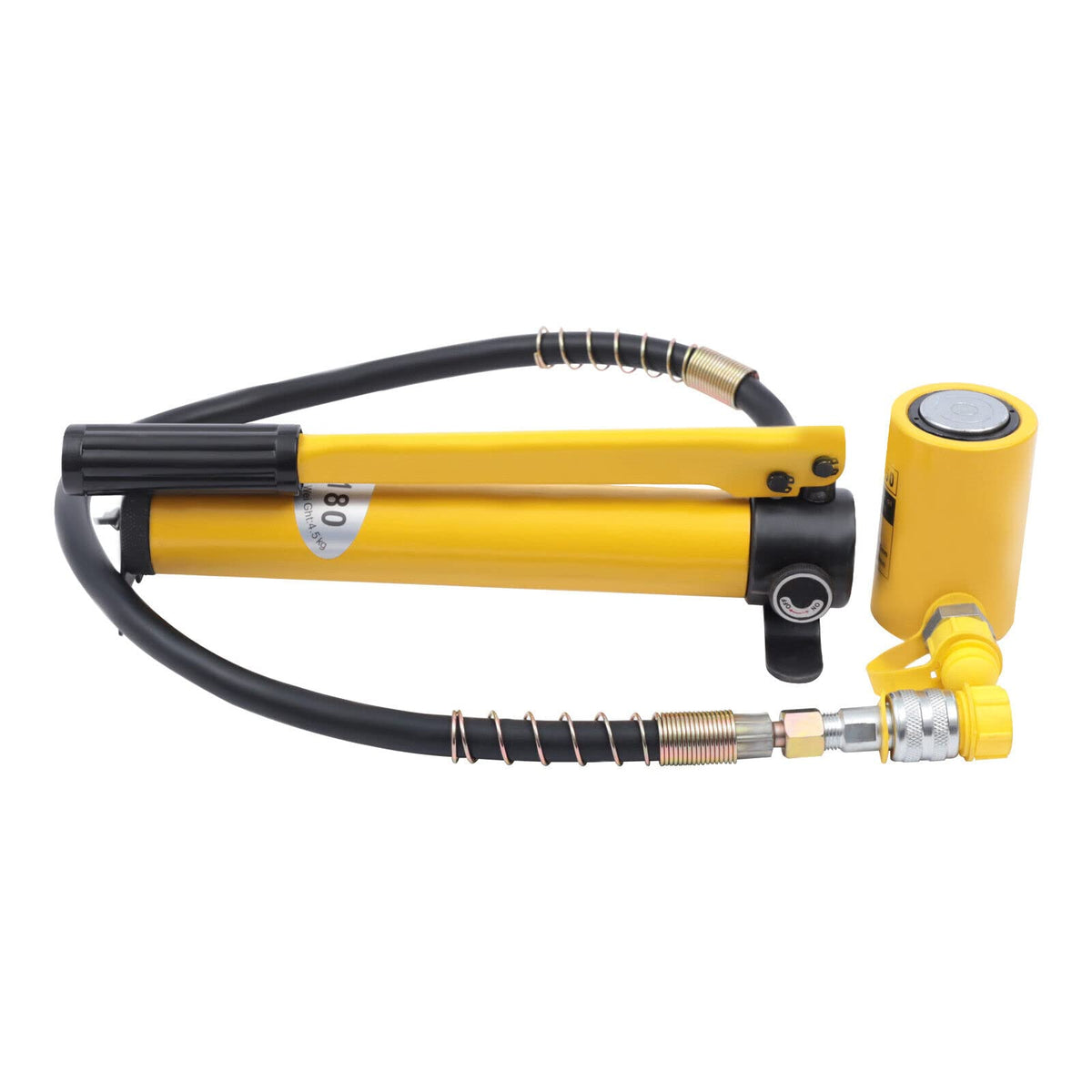 10000PSI Hydraulic Manual Pump - CP-180 Portable Hand Operated Lifting Pump for Hydraulic Tools, Includes Steel Ball & Sealing Ring, Ideal for Single Acting Applications (10T， 3.9)