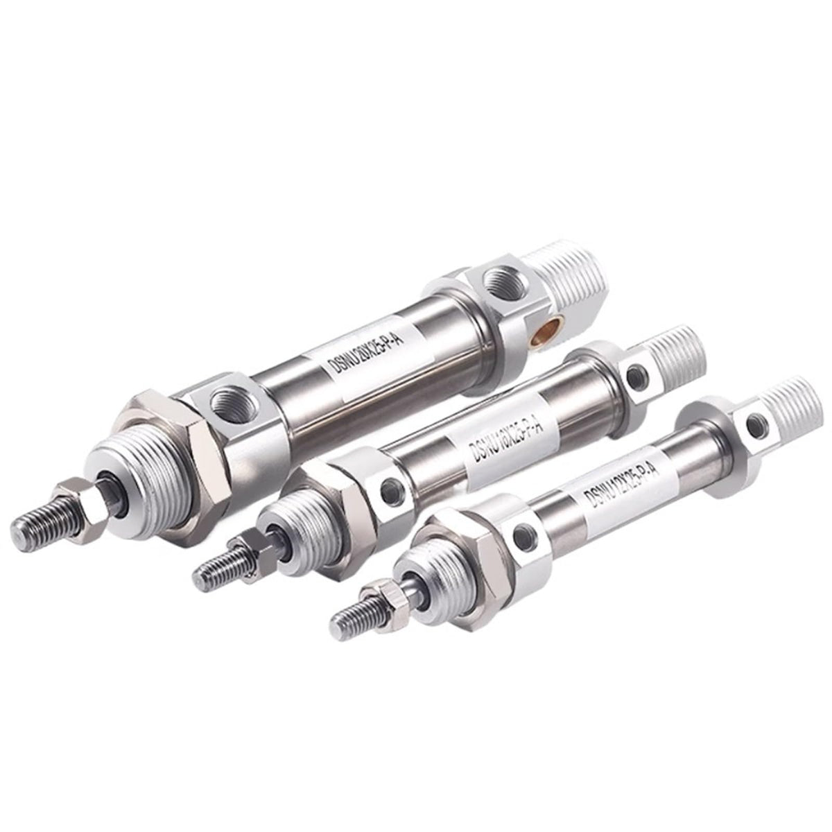 1pcs DSNU Stainless Steel Double Acting Mini Pneumatic DSNU12-16-20-25-32-40X25*50X75X80X100-P-A Air Cylinder(Stroke 175mm,DSNU40 (Bore 40mm))