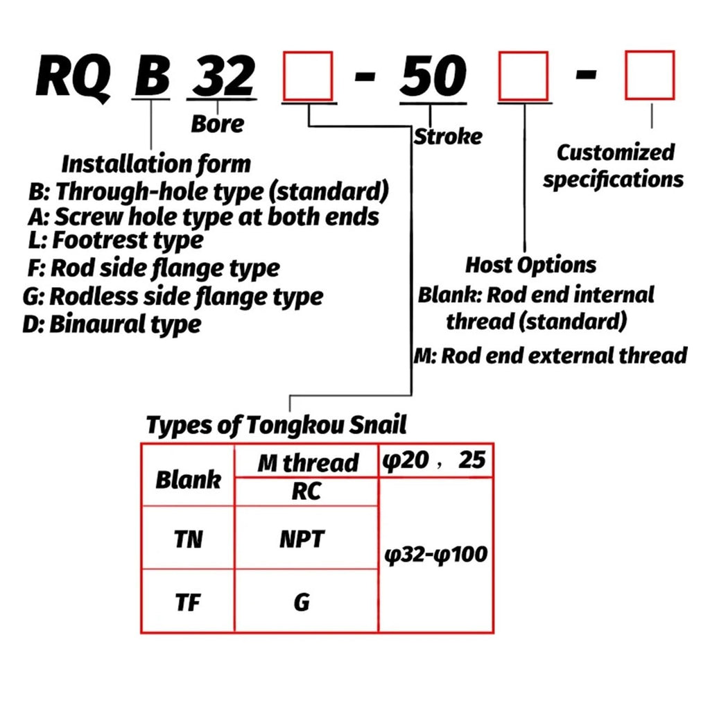 Buffering Thin air Cushion Cylinder RDQB20-15 RDQB25-20 RDQB32-25 RDQB40-30 RDQB50-40 RDQB63-50 RDQB80-75 RDQB100-100(RDQB50)