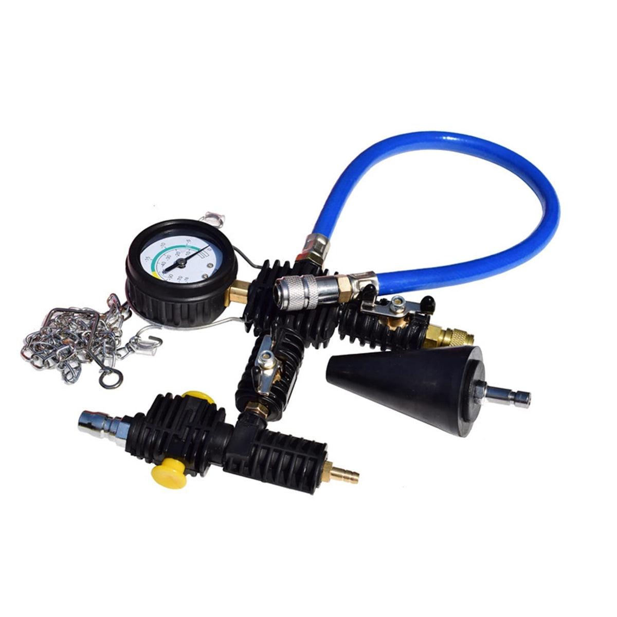 Coolant Pressure Tester kit 28pcs Automotive Radiator Pump Pressure Tester Kit Car Water Tank Leak Detector Cooling System Coolant Vacuum Purge Set Vacuum Type Cooling System Kit