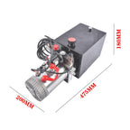 8 Quart Double Acting Hydraulic Pump Dump Trailer 12V DC Power Unit