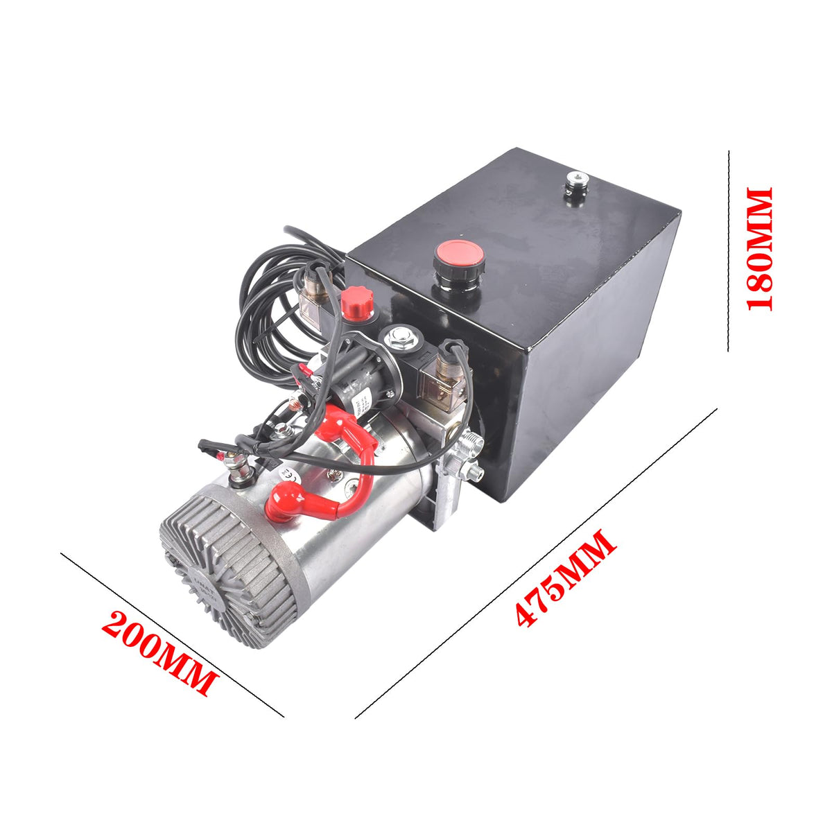 8 Quart Double Acting Hydraulic Pump Dump Trailer 12V DC Power Unit