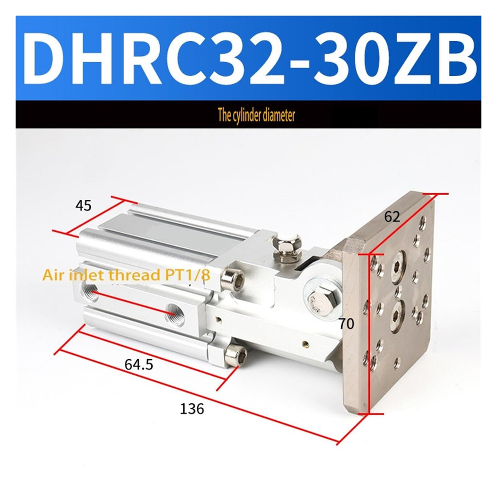 1pcs Pneumatic Side Pose Hinge Turning Cylinder FCZ20-20ZB DHRC32-30LB DHRC40-40L(DHRC32-30ZB)