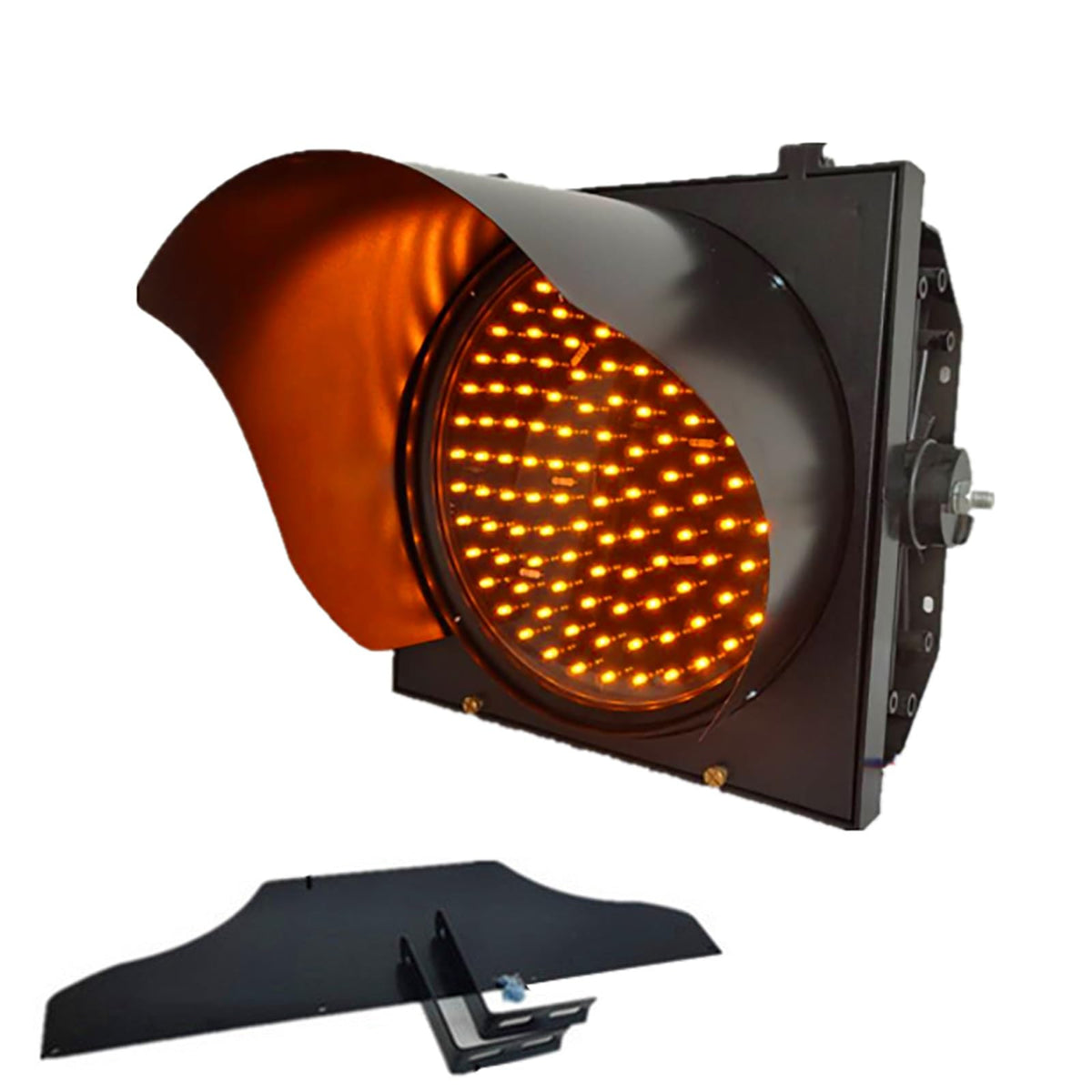 300mm(4 inch) Stop Light Indicator Light, Traffic Light, PC Housing Waterproof, 3 Color Red/Yellow/Green, for Road, Toll Station, Residential Gate(Green,110V)