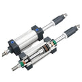 1pcs Series Bore32/40/50/63/80/100 Pneumatic Air Cylinder Dual-axis Double Acting Type(Bore63mm,Stroke75-50)