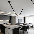 Chandeliers for high Ceilings Duplex Building Large Chandelier Living Room Villa Modern Minimalist Staircase Chandelier (one Belt)