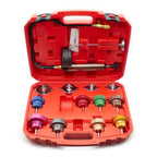 Water Tank Leak Detector Radiator Pressure Tester Pump Leak Cooling System Checker 14 pcs