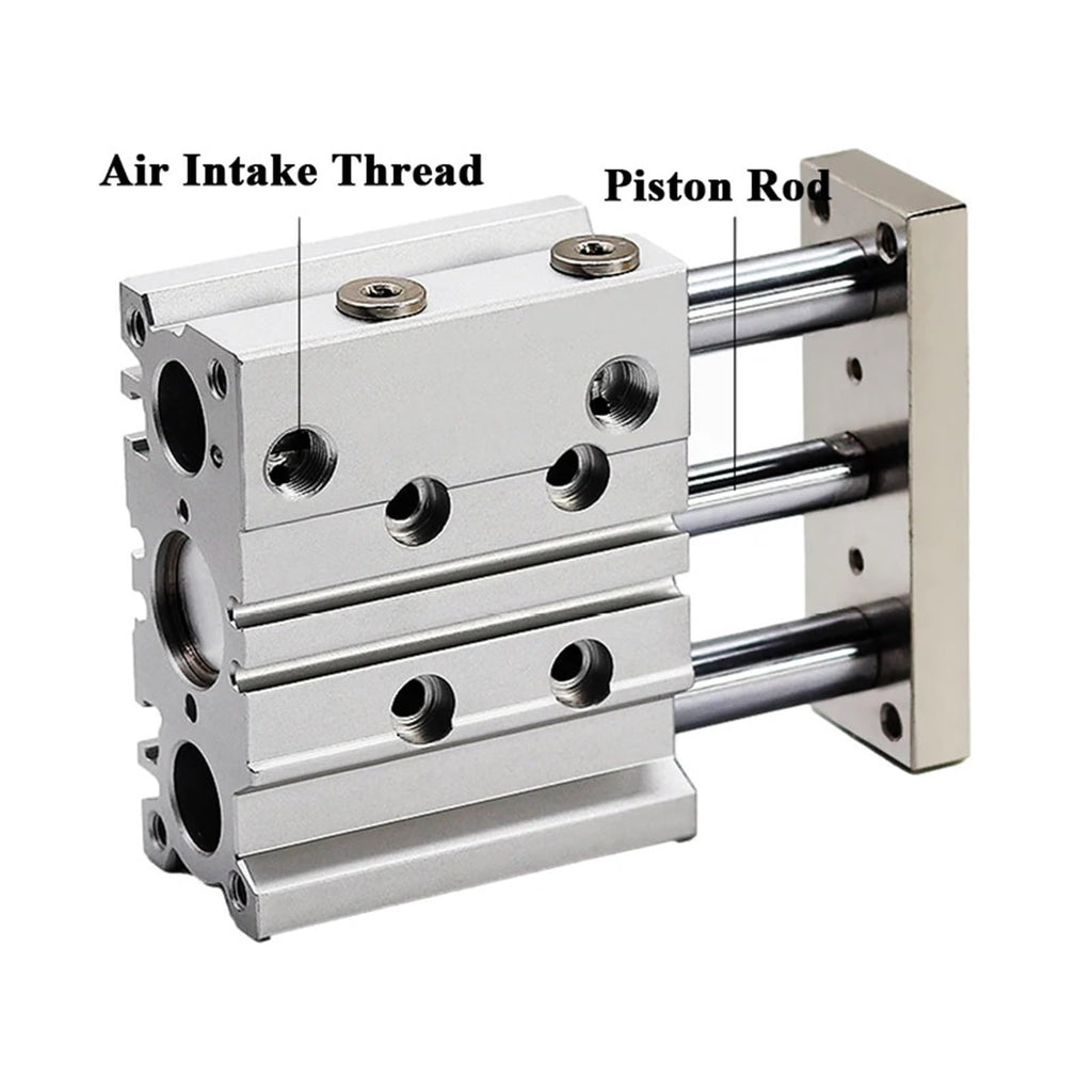 MGPL Type Pneumatic Compact Guide Cylinder MGPL Bore 32mm, Bore 40mm, Bore 50mm Stroke 50/75/100/125/150/200MM(Stroke 25mm,Bore 32mm)
