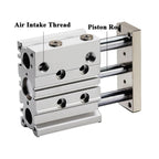 MGPL Type Pneumatic Compact Guide Cylinder MGPL Bore 32mm, Bore 40mm, Bore 50mm Stroke 50/75/100/125/150/200MM(Stroke 25mm,Bore 32mm)