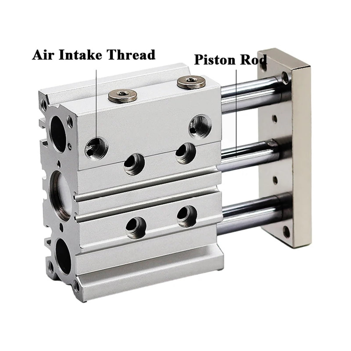 MGPL Type Pneumatic Compact Guide Cylinder MGPL Bore 32mm, Bore 40mm, Bore 50mm Stroke 50/75/100/125/150/200MM(Stroke 25mm,Bore 32mm)