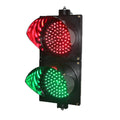 Traffic Light, Red/Green Stop Light, Industrial LED Traffic Light Lamp, Traffic Light Controller, for Intersections, Roads, Toll Booths, Curves, Bridges (Color : 200mm-12V)(200mm 24v)
