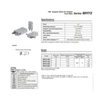 MHY2 Y2 MHY2-10D Pneumatic 180° Angular Style Air Gripper Cam Style Finger MHY2-16D MHY2-20D MHY2-25D D-M9BW(MHY2-20D)