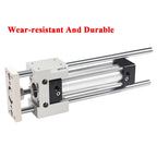 Standard Pneumatic Cylinder Linear Guide Rail for SC SU DNC Piston SC32 SC40 SC50 Guiding Support Bracket Mounting Accessories(Stroke 50mm,SC32)