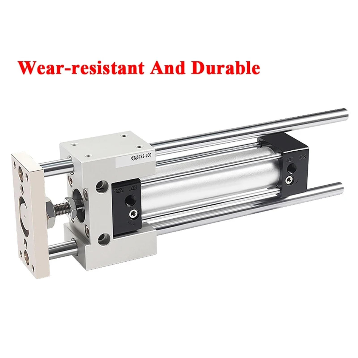 Standard Pneumatic Cylinder Linear Guide Rail for SC SU DNC Piston SC32 SC40 SC50 Guiding Support Bracket Mounting Accessories(Stroke 50mm,SC32)