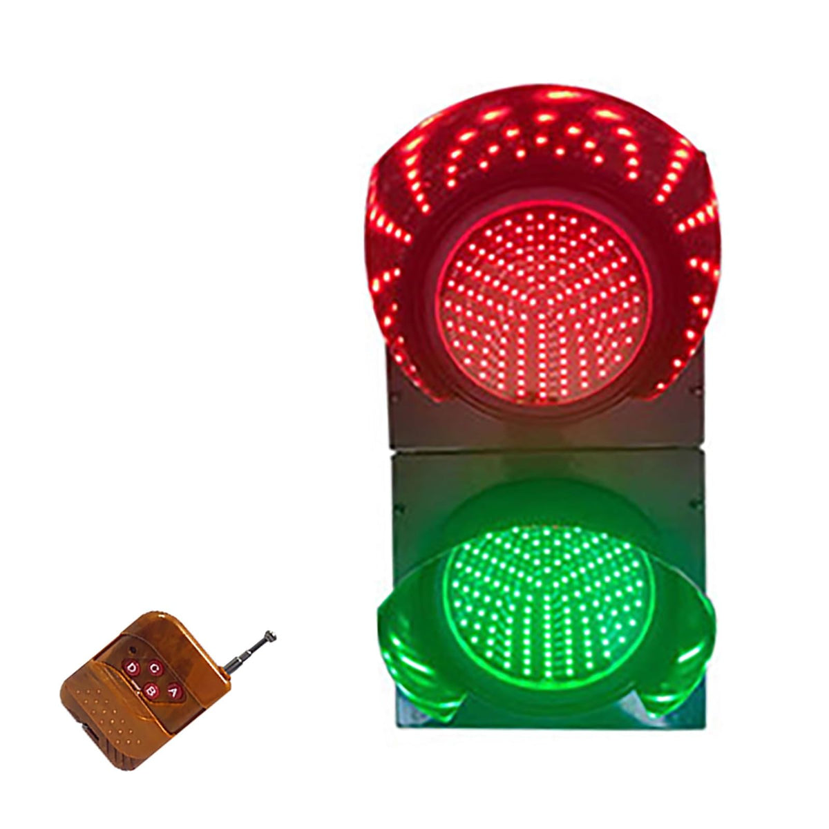 200mm(8inch) Traffic Light, Red Green Stop and Go Light, Industrial LED Stop Light,PC Housing, Dock Bay Indicator Warning Light (Color : Manual Control, Size : 24v)(Manual Control,110v)