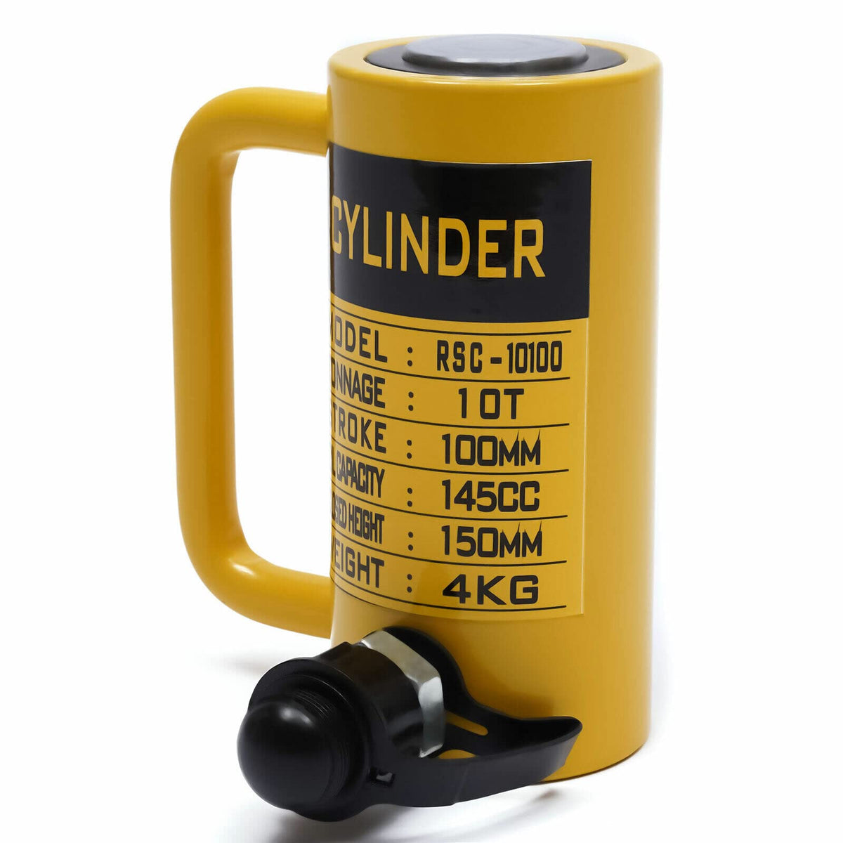 10000PSI Hydraulic Manual Pump - CP-180 Portable Hand Operated Lifting Pump for Hydraulic Tools, Includes Steel Ball & Sealing Ring, Ideal for Single Acting Applications (10T， 3.9)