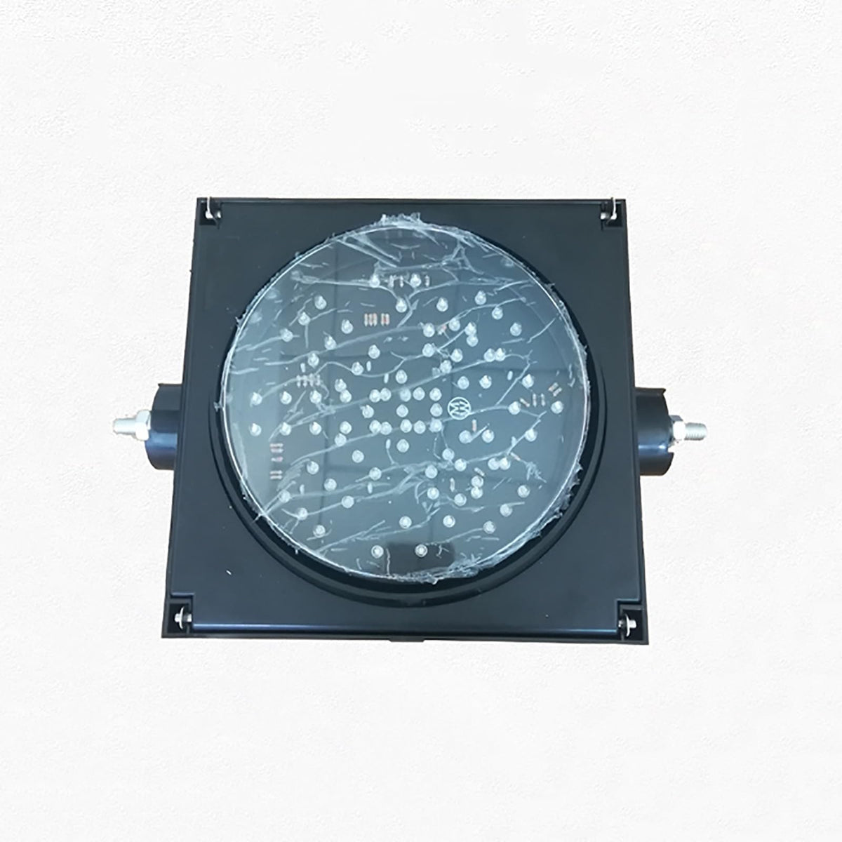 Red/Green Traffic Stop Light, LED Traffic Light Lamp, Square 1-Lights Block Signal X/Arrow Wall lamp, for Road, Toll Station, Indicator Warning Light (Color : 200MM-12V)(200mm 24v)