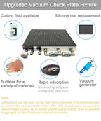 CNC Vacuum Chuck Fixture Plate Workpiece Clamping Table Vacuum Workholding System for Machining Center, Lathe, Milling, Engraving Machines (300 x 300mm)