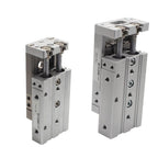 1pcs Double Rod Guide Rail Slide Pneumatic Cylinder MXS12-100 MXQ16 MXS12L MXQ16L bore 12 16mm Stroke 10-125mm Slide Cylinder(MXS12L)