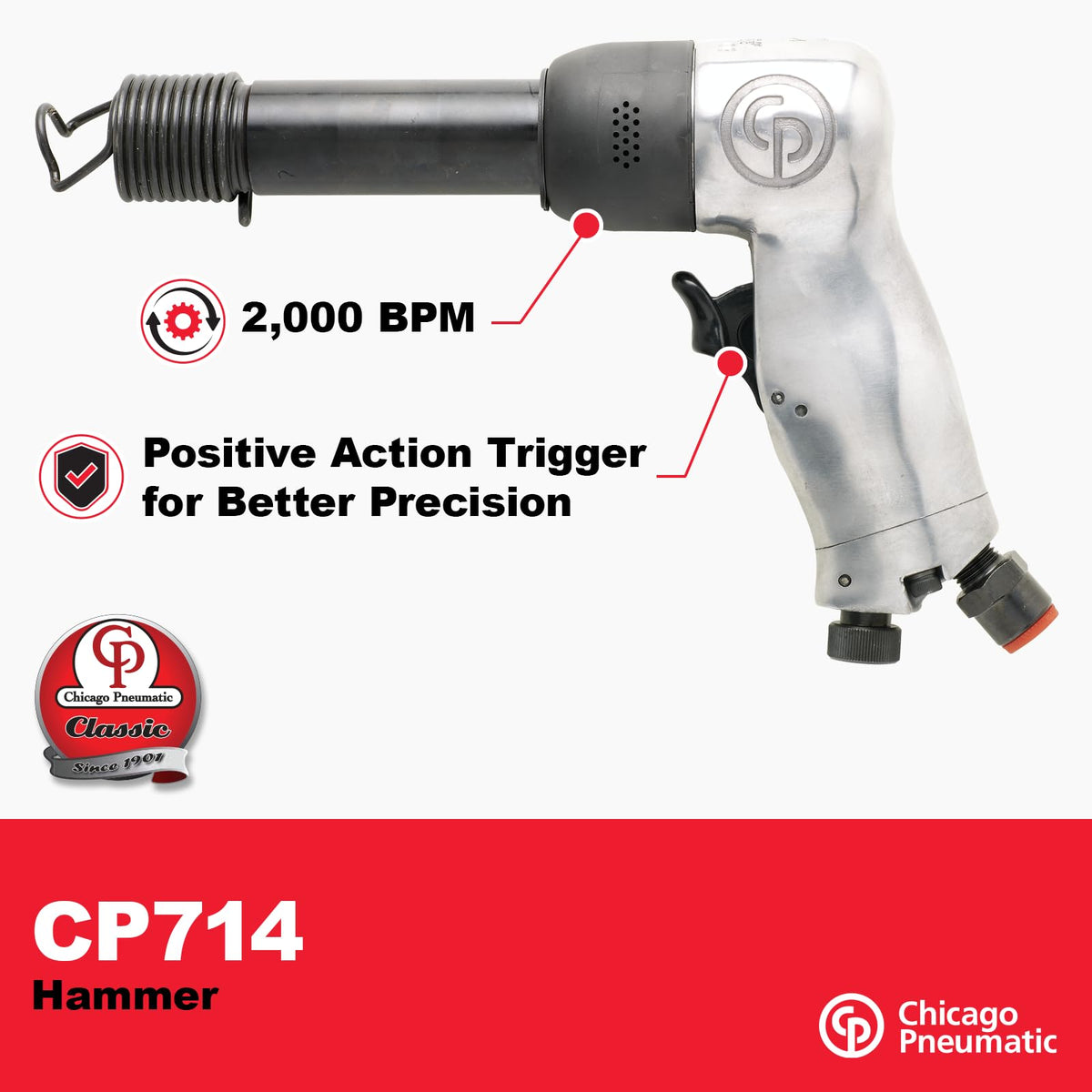 Chicago Pneumatic CP714 Kit Classic Series Heavy-Duty Air Hammer Kit