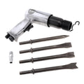 Air Hammer Kit, Air Hammer Professional Handheld Pistol Gas Shovels Small Rust Remover Pneumatic Tools with 4 Chisels set 9190 190mm Pneumatic Tools