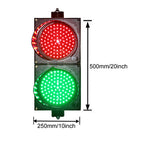 Traffic Light, Red/Green Stop and Go Light, Industrial Loading Dock Bay Light, Outdoor Waterproof Indicator Warning Light, for Toll Station,(200mm 24v)
