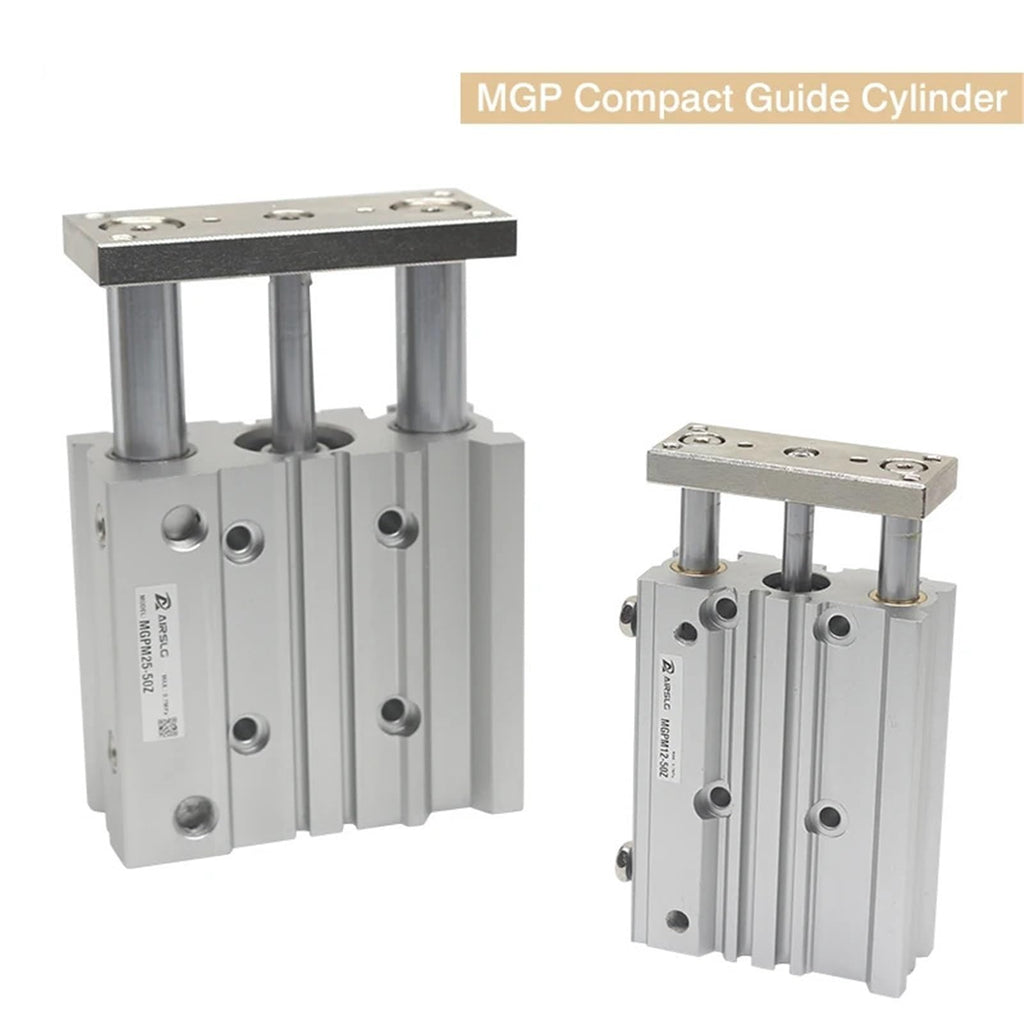 MGPM SMC Type Pneumatic Compact Guide Cylinder MGPM12 MGPM16 MGPM20 MGPM25 MGPM32 MGPM40 MGPM50 MGPM63 MGPM80 Stroke 10mm-300mm(15mm Stroke,MGPM25)