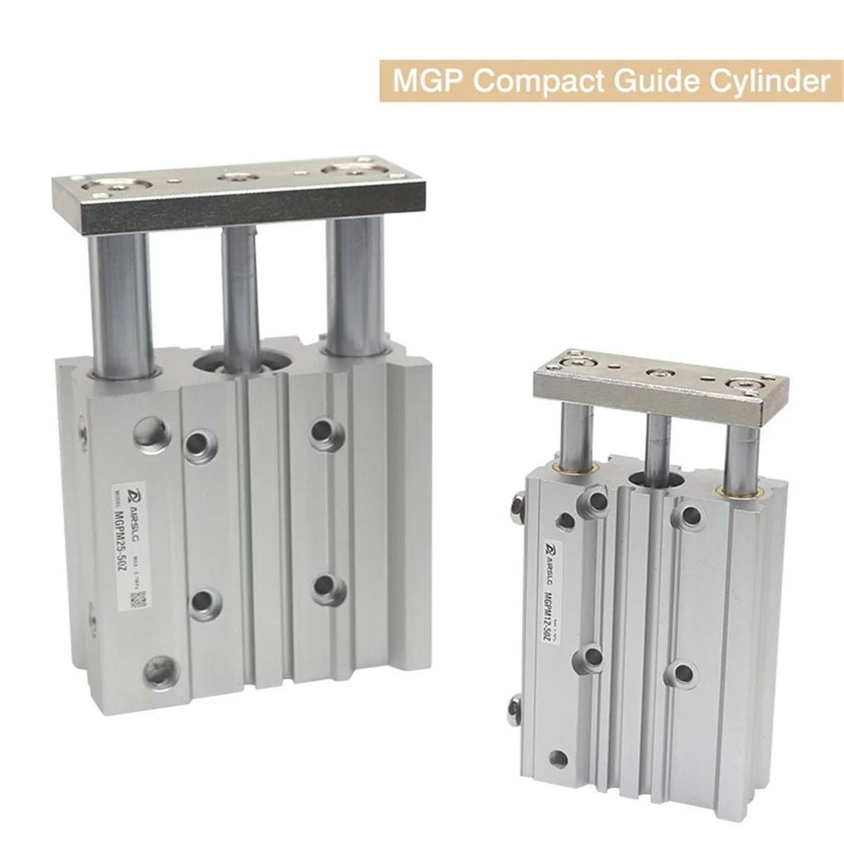 MGPM SMC Type Pneumatic Compact Guide Cylinder MGPM12 MGPM16 MGPM20 MGPM25 MGPM32 MGPM40 MGPM50 MGPM63 MGPM80 Stroke 10mm-300mm(15mm Stroke,MGPM25)