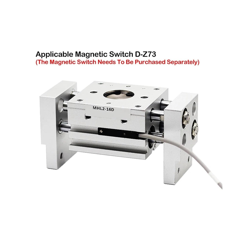 Double Acting Pneumatic Gripper Wide Type Air Gripper Parallel Cylinder MHL2-20D MHL2-20D1 MHL2-20D2 Aluminium Clamps(MHL2-25D)