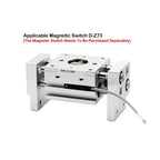 Double Acting Pneumatic Gripper Wide Type Air Gripper Parallel Cylinder MHL2-20D MHL2-20D1 MHL2-20D2 Aluminium Clamps(MHL2-25D)