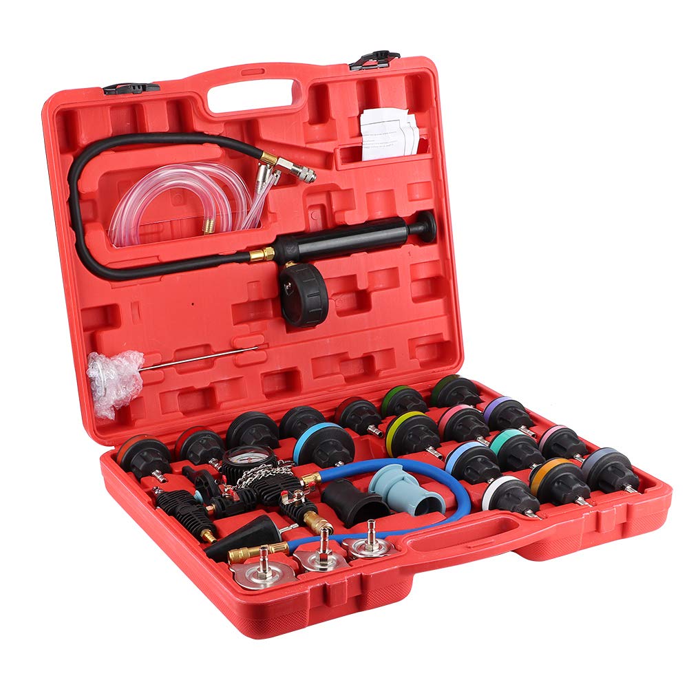 Dioche Kit 28pcs Universal 28pcs Universal Car Tester Cooling System Detector Tool Kit - HighQuality Detection Tool for Various Vehicle