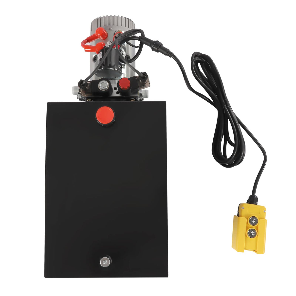 Hydraulic Unit 20 Quart Double Acting Hydraulic Pump 3KW 12V DC Electric Hydraulic Pump Pack Unit with Oil Tank for Dump Truck Car Lifting Remote Control
