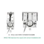 Double Acting Mini Gripper Pneumatic Cylinder MHZ2-6D Aluminium Air Clamps 1Pcs
