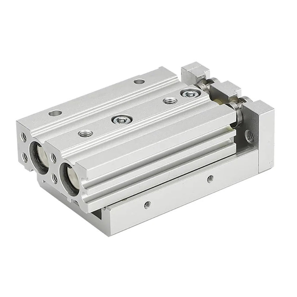 MXS16 Pneumatic Sliding Table Cylinder with Magnetic Linear Guide Rail High Pressure Resistance 16mm Bore 10/20/30/100mm Stroke(MXS16-50)