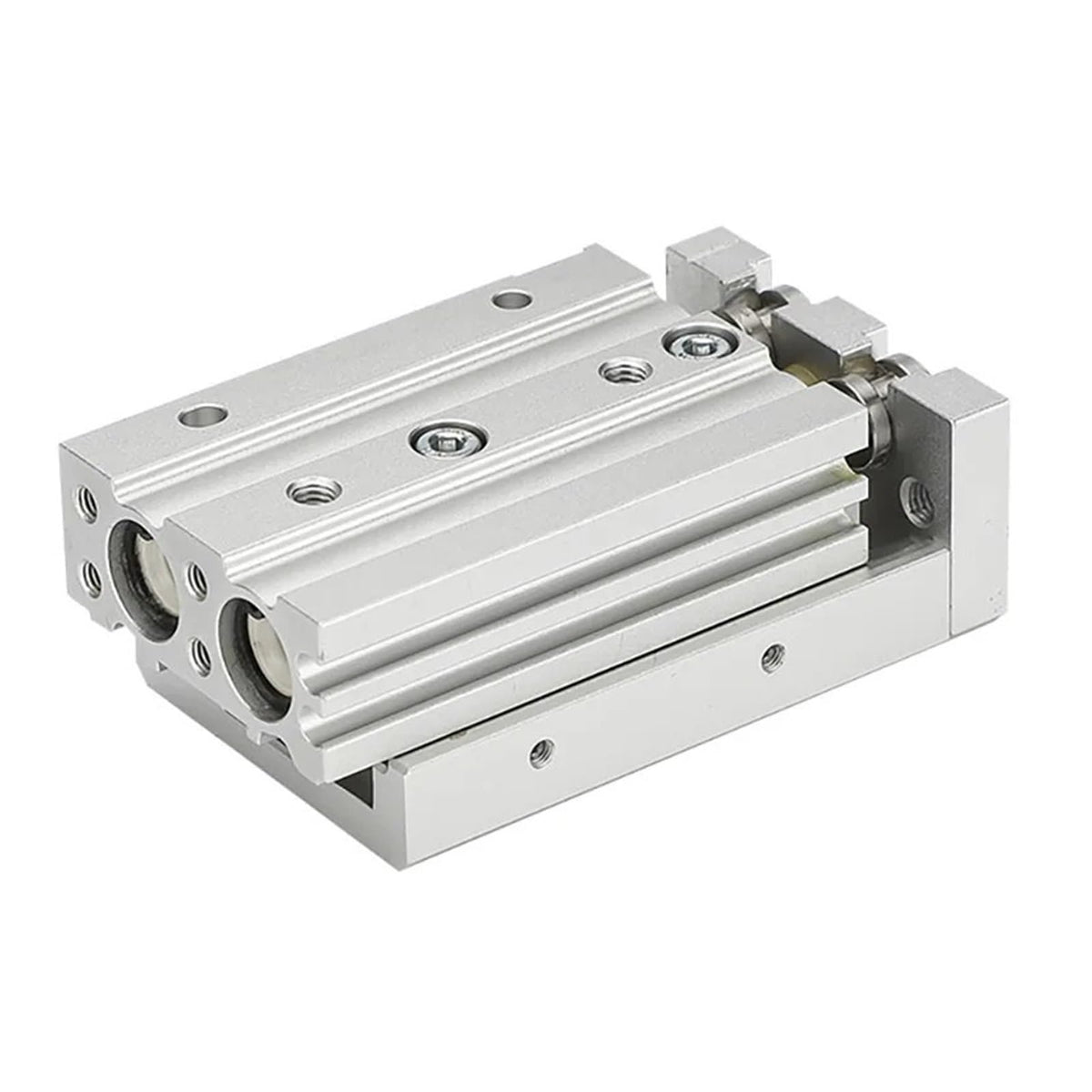 MXS16 Pneumatic Sliding Table Cylinder with Magnetic Linear Guide Rail High Pressure Resistance 16mm Bore 10/20/30/100mm Stroke(MXS16-50)